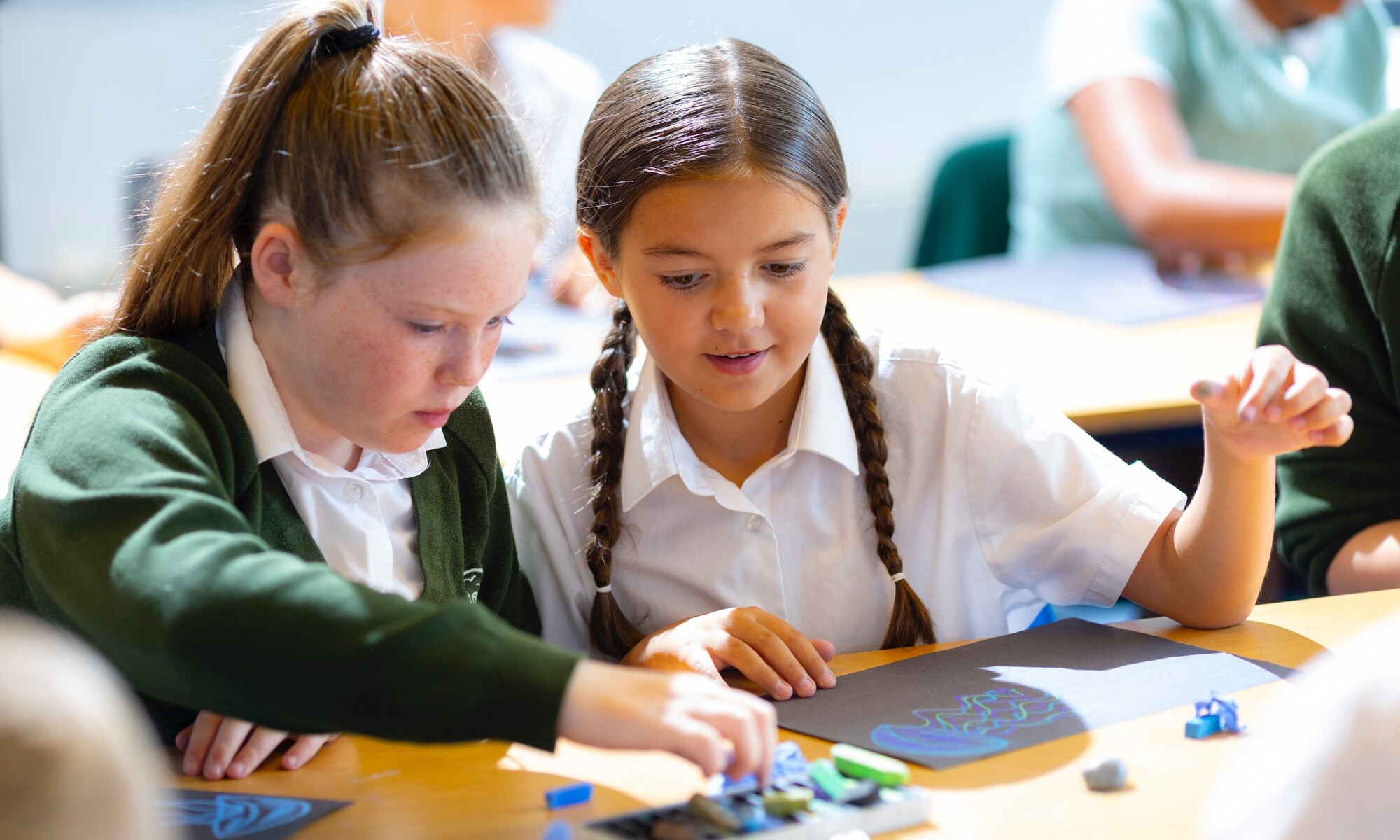 Telscombe Cliffs Academy Image of two Pupils in the Classroom
